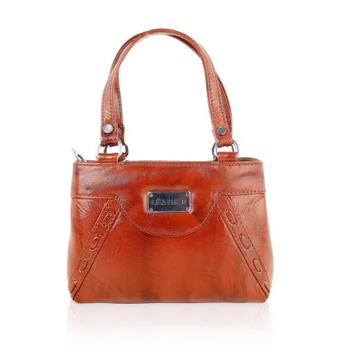 Luck On Genuine Leather Small Ladies Bag for Regular Use, Mobile Phone Carry Women Shoulder Bag, (Size, L- 7 x H- 5 Inch) ladiesbag01_tan Bombay Sheep Leather