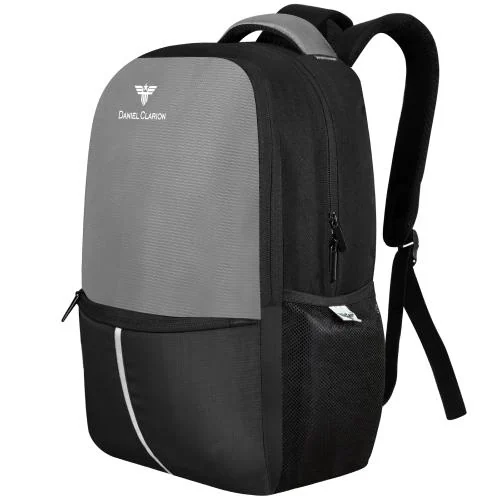 DANIEL CLARION DC-103-GREY-BLACK water resistant laptop backpack for men and women/college 30 L Laptop Backpack