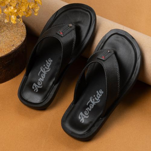 Aerokids Stylish Fashion Slipper for Boys | Comfortable | Lightweight | Anti Skid | Casual Office Footwear