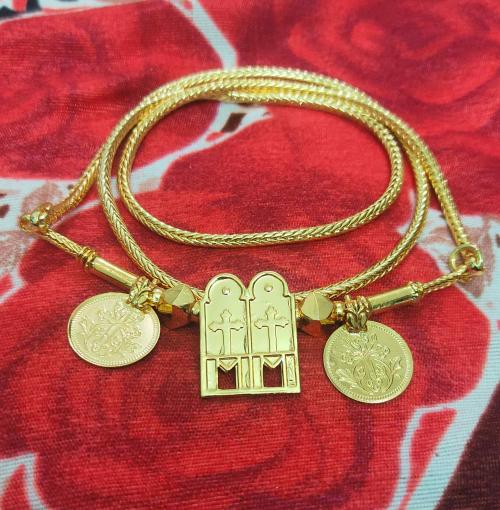 Buy TGS GOLD COVERING Traditional Christian Thali Chain for Womens 24