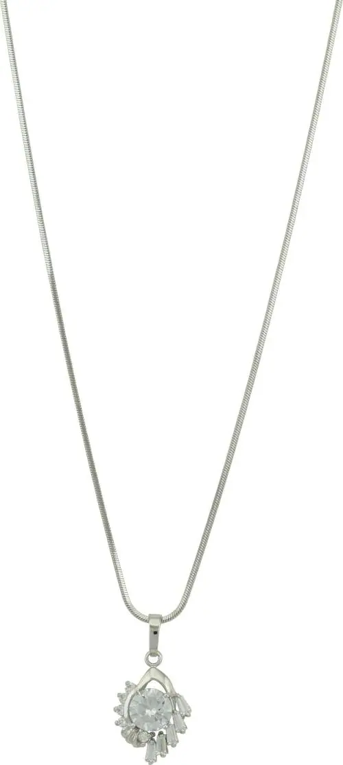 Buy HIGH TRENDZ Sterling Silver Plated Alloy Single Locket Chain and