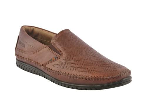 BCK by Buckaroo DANTE Genuine Leather Brown Casual Slip-On Shoes For Men