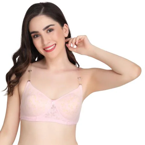 Liigne Transparent Strap Padded Bra For Women