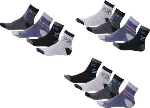 Nifter Men's Ankle Length Cotton Blend Socks