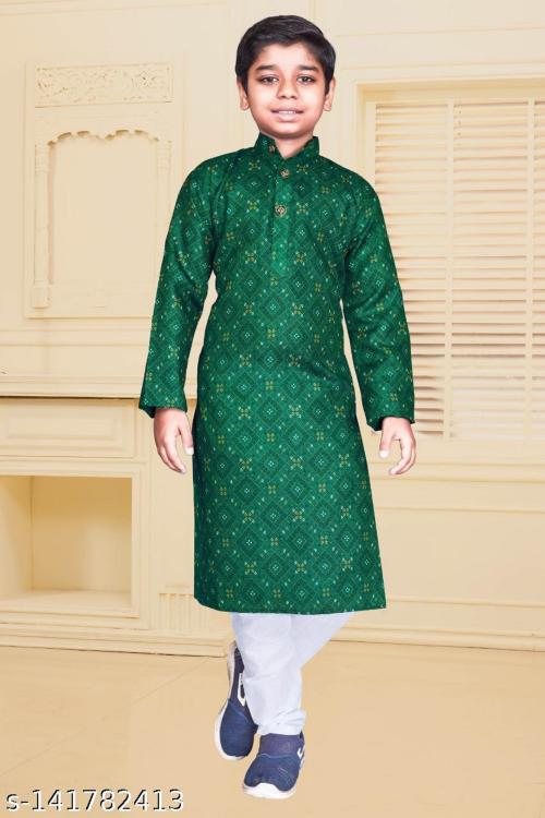 DEIANA'S New Kids Printed Kurta Payjama Set For Kids & Boy.