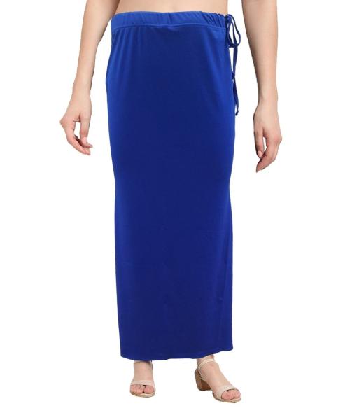 Buy Monisha Plus Cotton blended side rope ethnic casual solid saree shapewear for Women Online