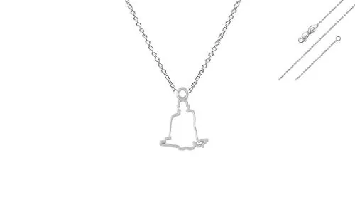 Akshat Sapphire Pure Silver Spiritual Swami Samarth Pendant With Chain Suitable For Men and Women
