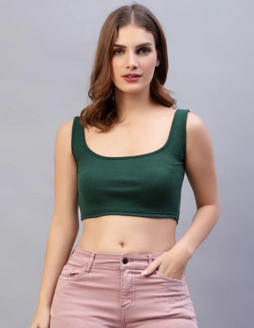 DIAZ Women's & Girls' Solid Ribbed Square Neck Tank Tops | Tops for Women|Crop top Tank top|Beach wear|Stylish Tops|Ribbed Tops|Spaghetti top