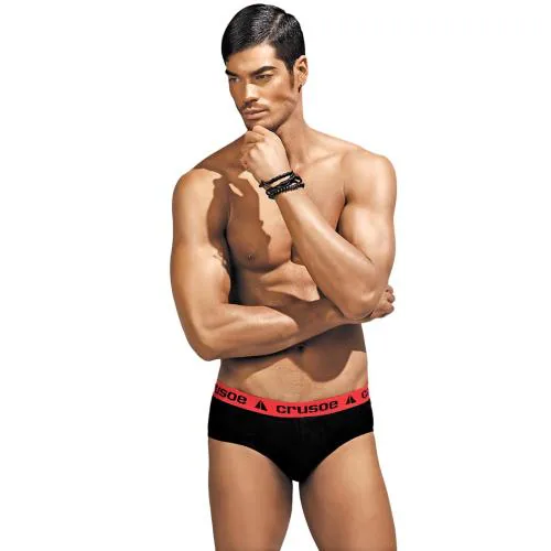 Crusoe Men's Cotton Briefs (Pack of 3) Color May Vary