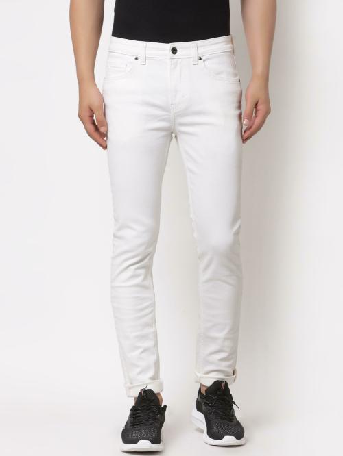 Red Tape Men White Jeans