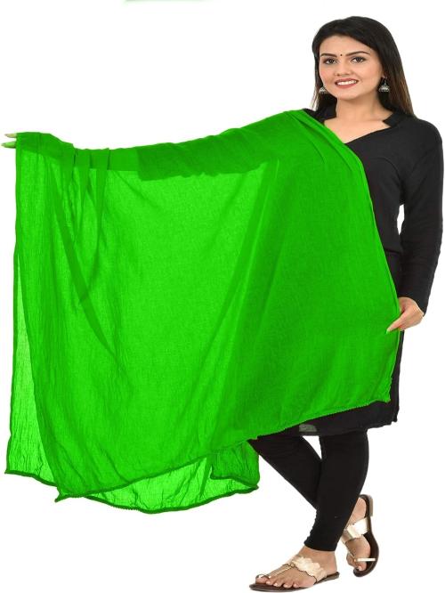 DUPATTA FASHION Chiffon Solid Women Dupatta ()
