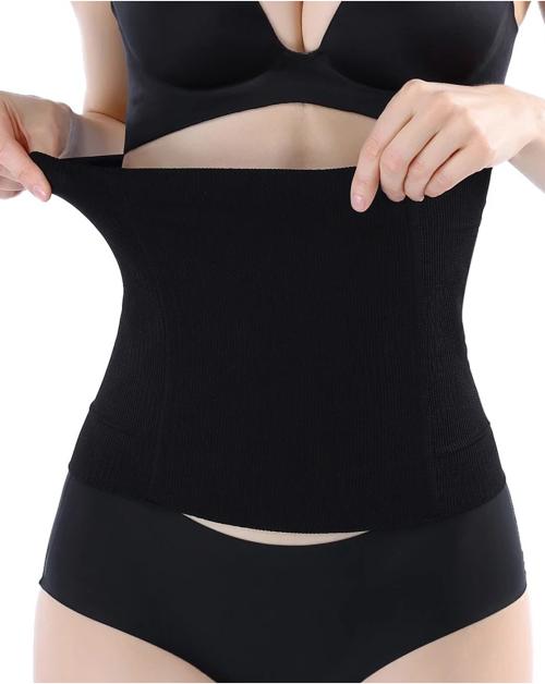 VI3 Women's High Waist Shapewear - Tummy Control, Anti-Rolling Strip, Slimming Belt - Free-Size, Best Fits Up to 34 Waist