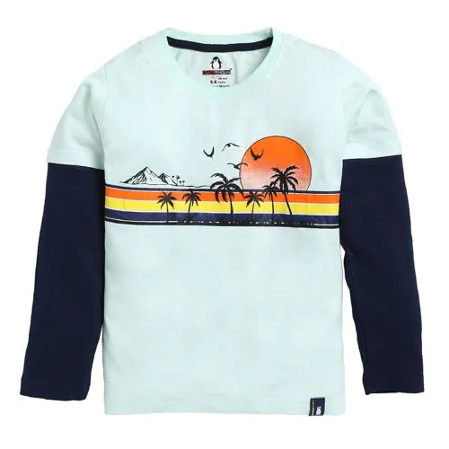 CRAZYPENGUIN ELITE Boys Doctor Sleeve T-Shirt|Mint (5-6 Years)