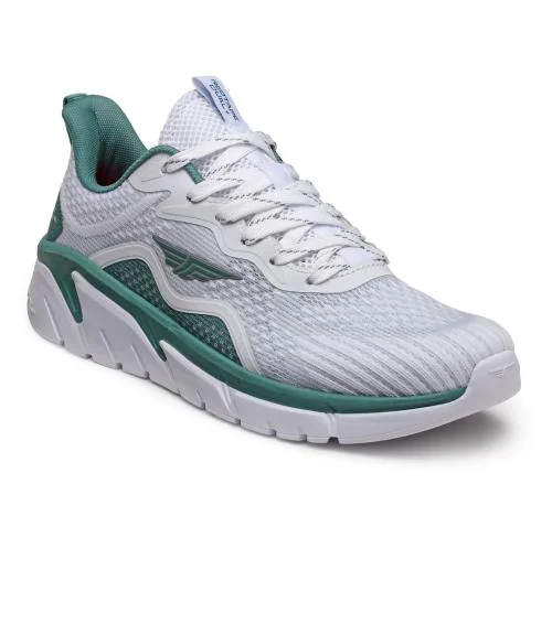 Red Tape Men White And Green Walking Shoes