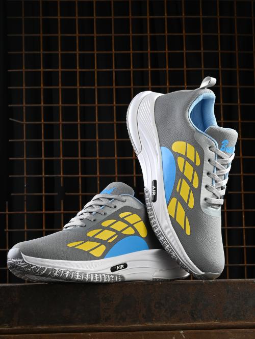 Bucik Men's Grey Synthetic Leather Lace-Up Sport Shoe