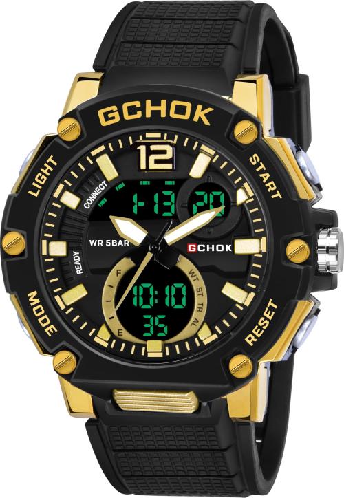 Tomi gchok analog-digital Watch - for men dual time (G-846)