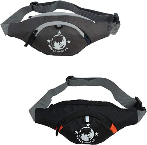 einUp belt bag Passport Holder with Adjustable Strap London Stylish Real Waist Bag Elegant Travel Passport Holder (grey&black ) (Black, Grey)