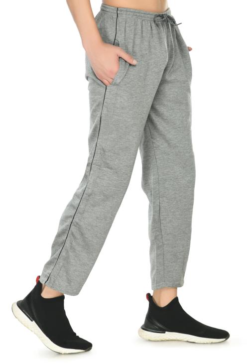 IndiWeaves Mens Fleece Warm Lower/Track Pants for Winter (Pack of 1) Grey