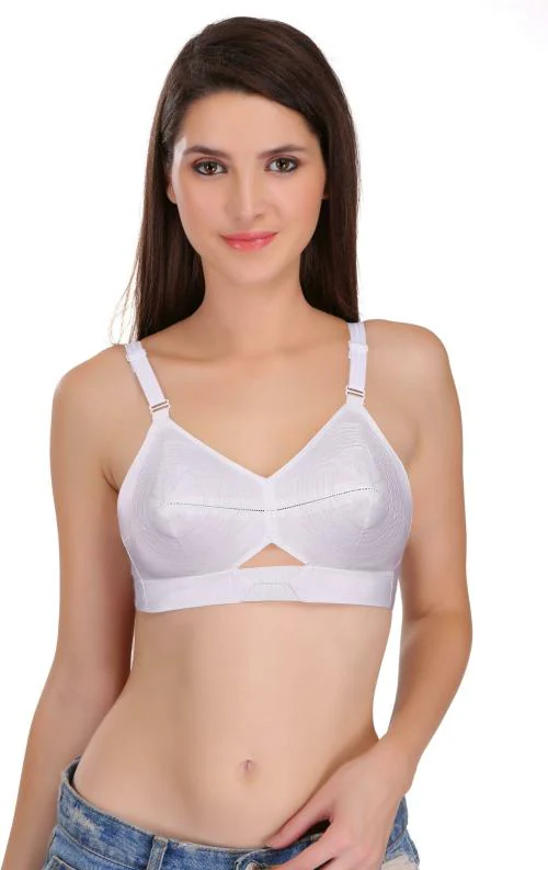 Featherline Women White Pure Cotton Single Bra ( 30D )