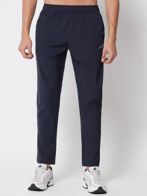 My Swag Men's Blue Color Solid Running Gym Yoga Exercise Track Pants