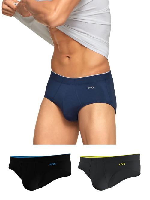 XYXX Pack of 3 Intellisoft Micro Modal Uno Men Briefs