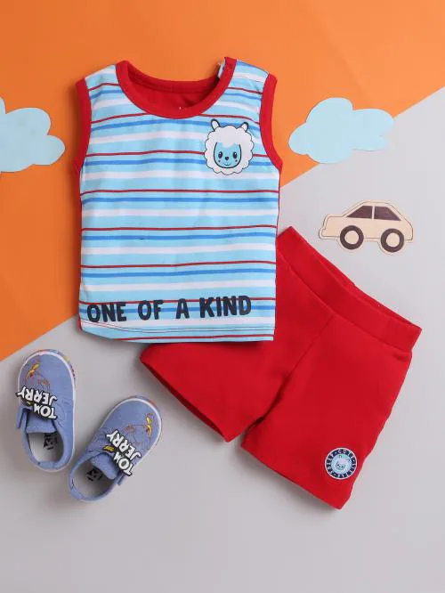 Whaou! Kids Boys Cotton Printed Top Shorts Set | Boys Dress | Baby Boy Dress | Infant Dress | Kids Wear