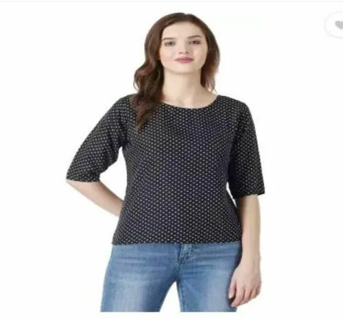 TARUN FABRICS Printed Women's Tops For Women-d23