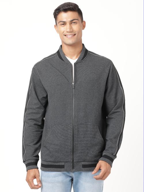 jockey Men Cotton Blend Black Jacket