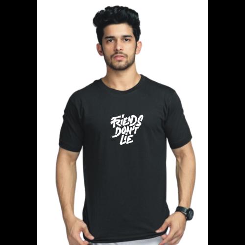 J HIND CREATION Men Black Printed Standard Fit HUMOR DRI-FIT Training T-shirt