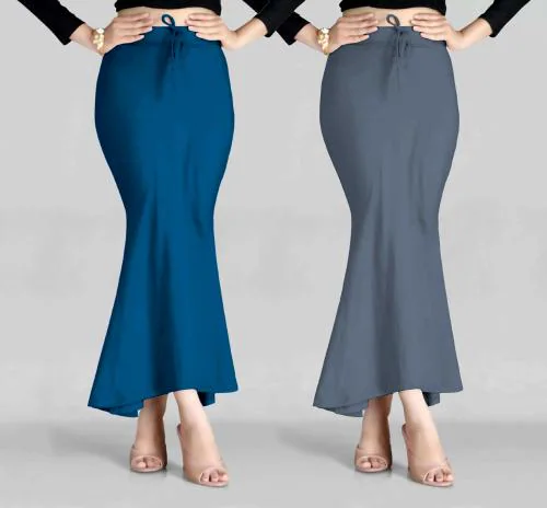 SHAYONAM Peticoat Morpitch+Grey Lycra Blend Petticoat (XXL)