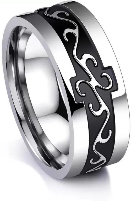 IGA COLLECTION Valentine Fashionable Stylish Trendy Look Snake Design finger thump ring Stainless Steel Ring