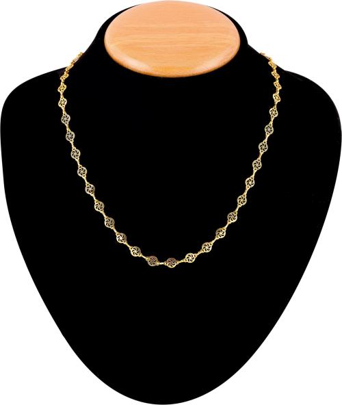 Brado Jewellery Gold Plated Alloy, Stainless Steel Gold Chain for Men