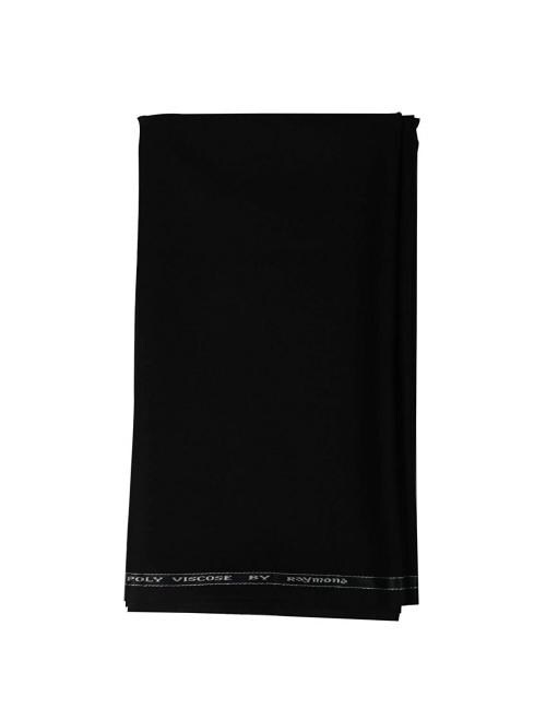 Raymond Black Poly Viscose Blend Men's Unstitched Pant Piece