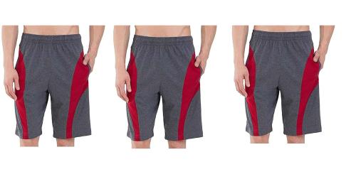 DIA A DIA Men Charcoal Cotton Pack Of 3 Sports Shorts
