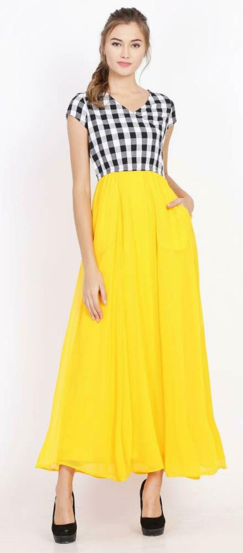 Buy scenestealer Women Multicolor Solid Crepe Maxi Dress XS