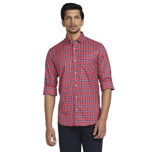 COLORPLUS Men Dark Red Formal Shirt