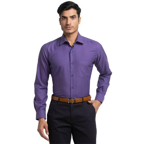 Raymond Men Dark Violet Formal Shirt