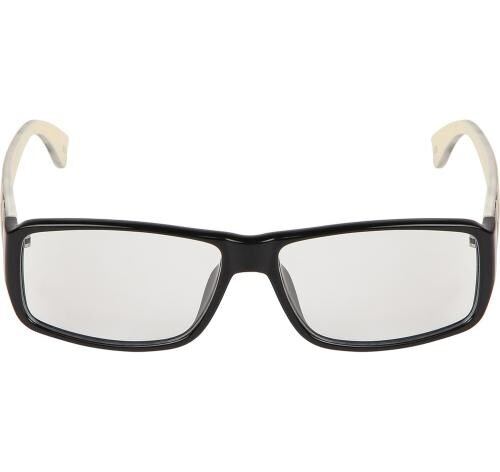 Gansta Cool Trendy Oval Full Rim Black Green Frames For Men And Women (GN-31020-Blk-Grn)