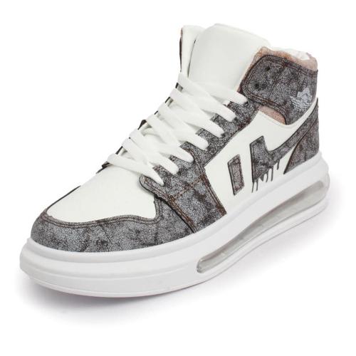 Vittaly Mens Basketball Sneakers (Grey And White) l sneaker shoes l sport shoes l casual shoes l basketball shoes l running shoes l walking shoes