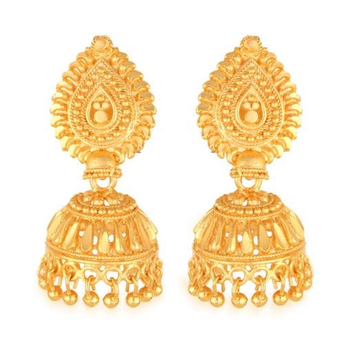 Vighnaharta Twinkling Elegant Gold Plated Screw back alloy dangler Jhumki Earring for Women and Girls [VFJ1680ERG ]