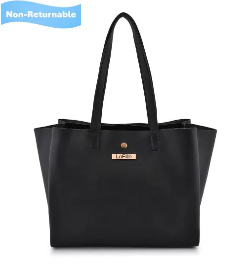 Buy LaFille Women's Tote bag Ladies Purse (Black) Online at Best