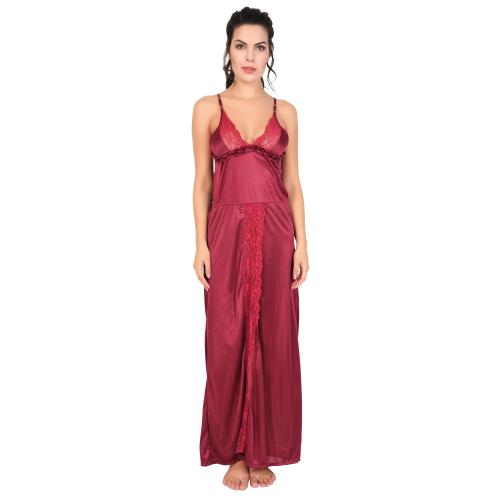 Buy FLANKER Women Night Dress Nightwear Fancy Gown ( Set of 1 ) FNFOL13 Online at Best Prices