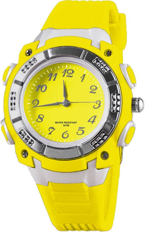 Time Up Analog Yellow Watch For Boys And Girls