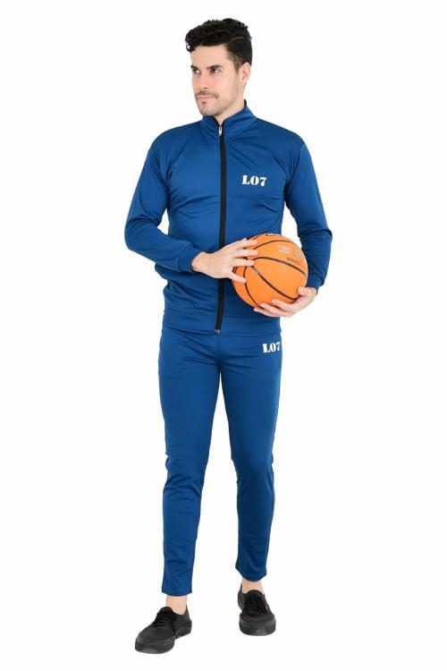 Redglo Men Tiger Track- Suit-For Gym Wear Running /Day-Wear Sports-Wear Jacket & Lower Navy-Blue