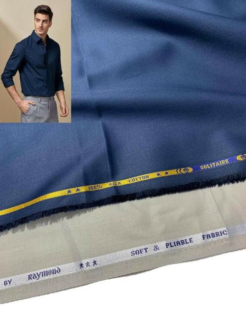 Raymond Blue Cotton Shirt and Grey Trouser for formal wear JodiPlain-13