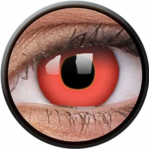 AUGEN Tropical Crazy Lens Yearly Zero Power Contact Lens Red Devil