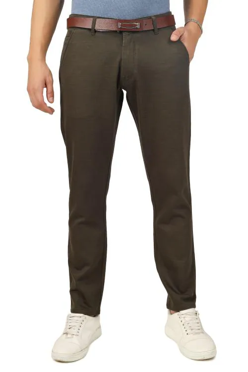 tdi Men's Slim Super Stretch Cotton Jeans Dark Green Color