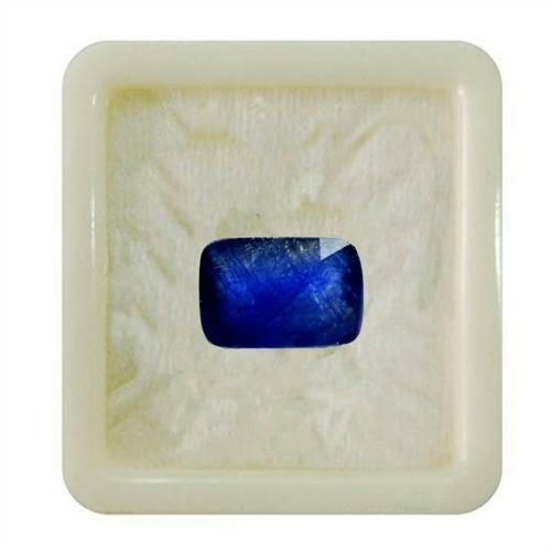 55Carat Natural Blue Sapphire at Wholesale Rate 12.25 Ratti 11 Carat Rectangle Shape Nilam Loose Gemstone 1 Pcs
