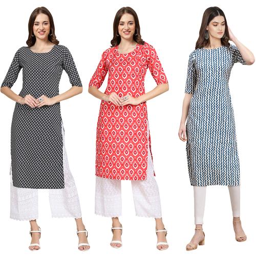 kurti for women kurti crepe kurti | kurti for women | kurti crepe kurti |ladies kurti |women kurta | Creap kurti | kurties |Ethnic Basket Women's Crepe Multicolor Digital Printed Straight Kurti