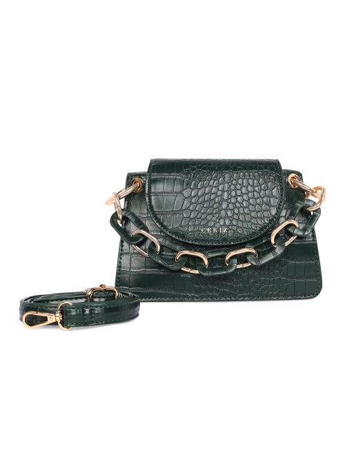 Ceriz Larissa Dark Green Sling Bag